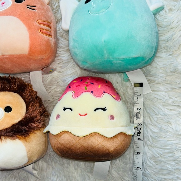 Lot of 5 Squishmallows lion cat elephant cactus ice cream - Picture 3 of 9